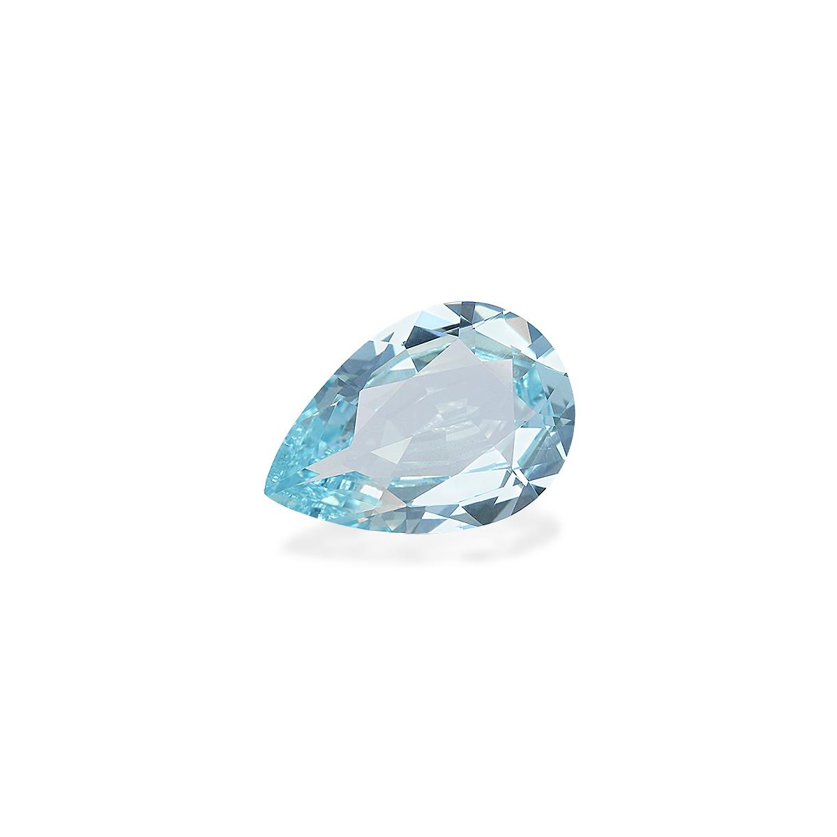 baby blue aquamarine, 3.48ct pear cut — view 3