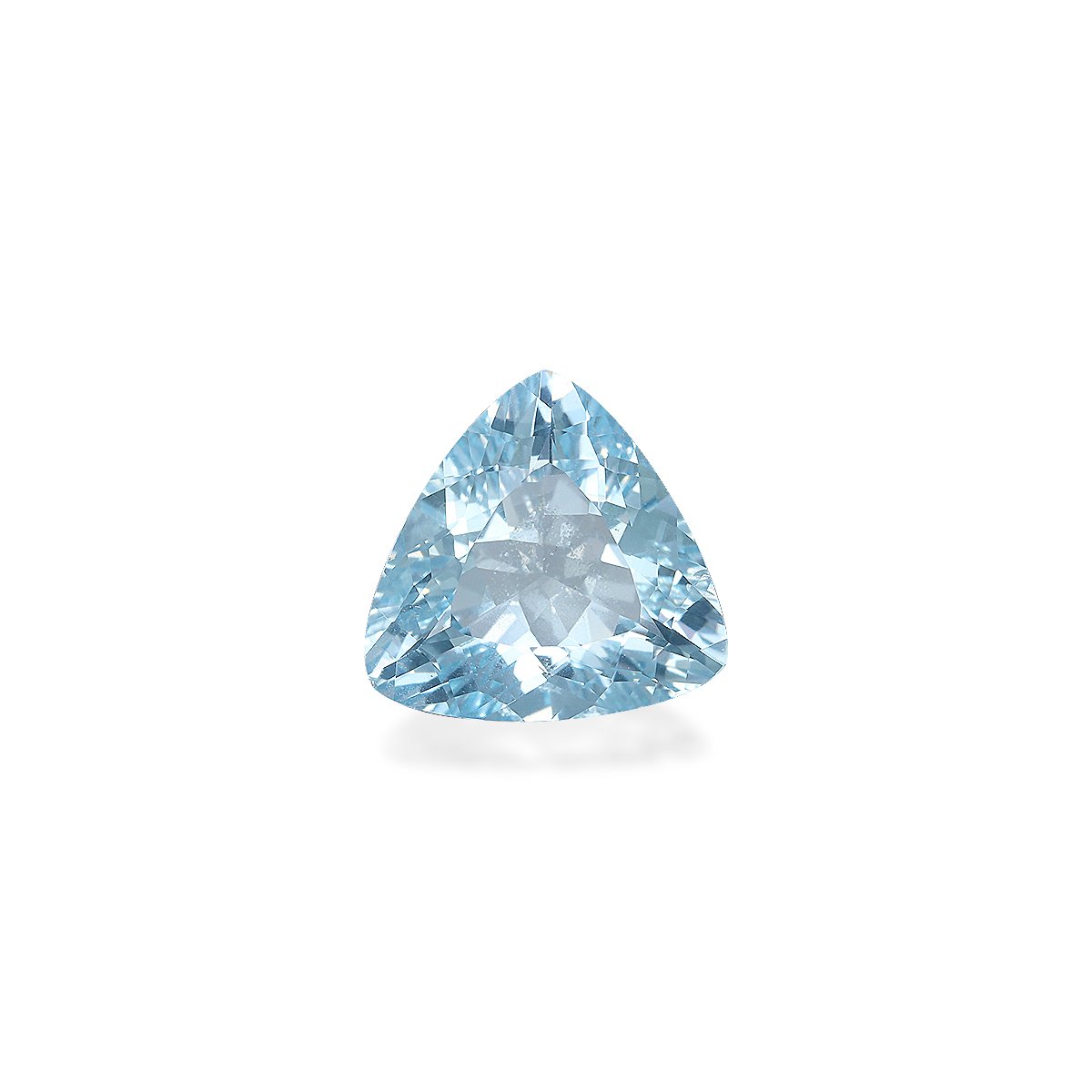 sky blue aquamarine, 3.61ct trilliant cut — main view