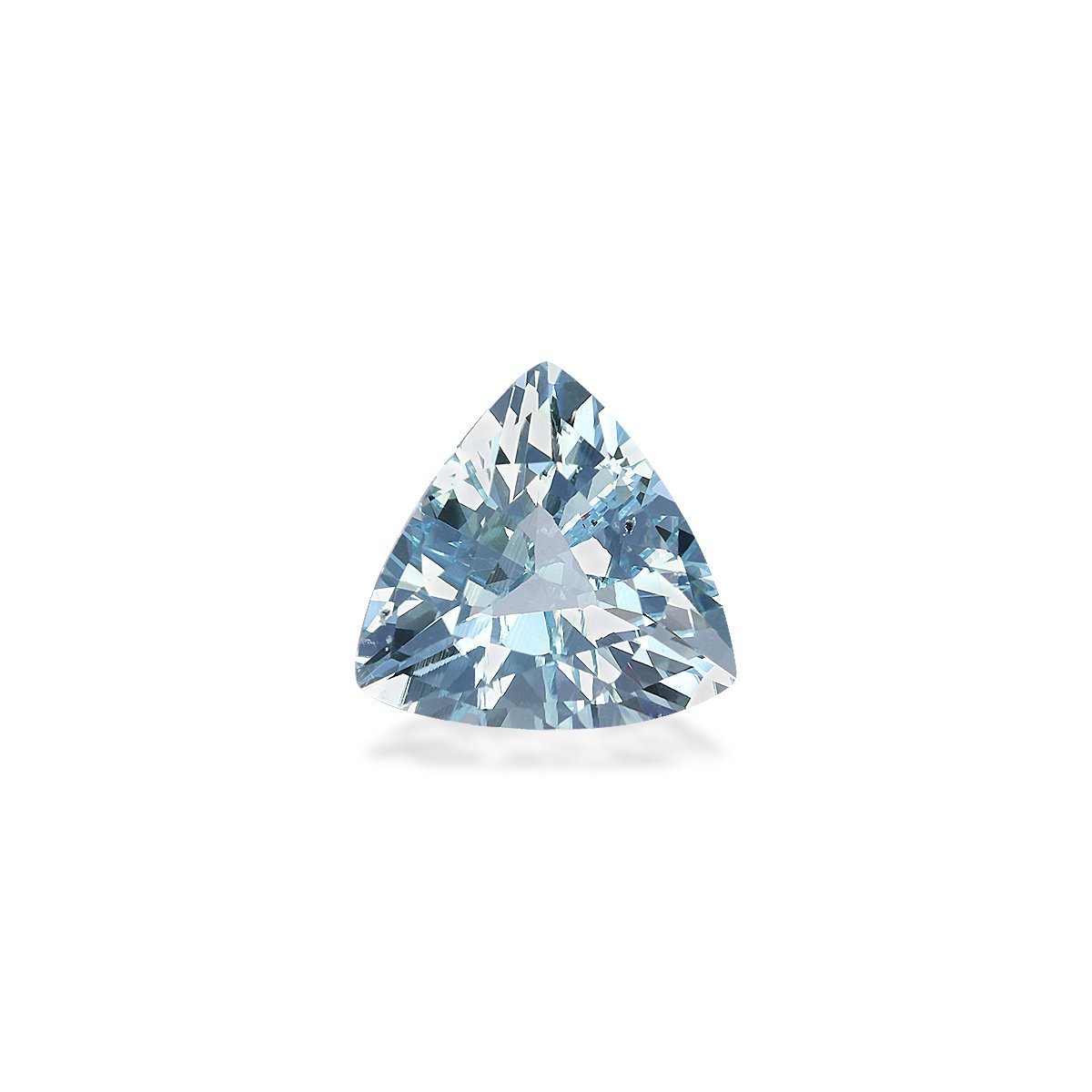 sky blue aquamarine, 3.62ct trilliant cut — main view
