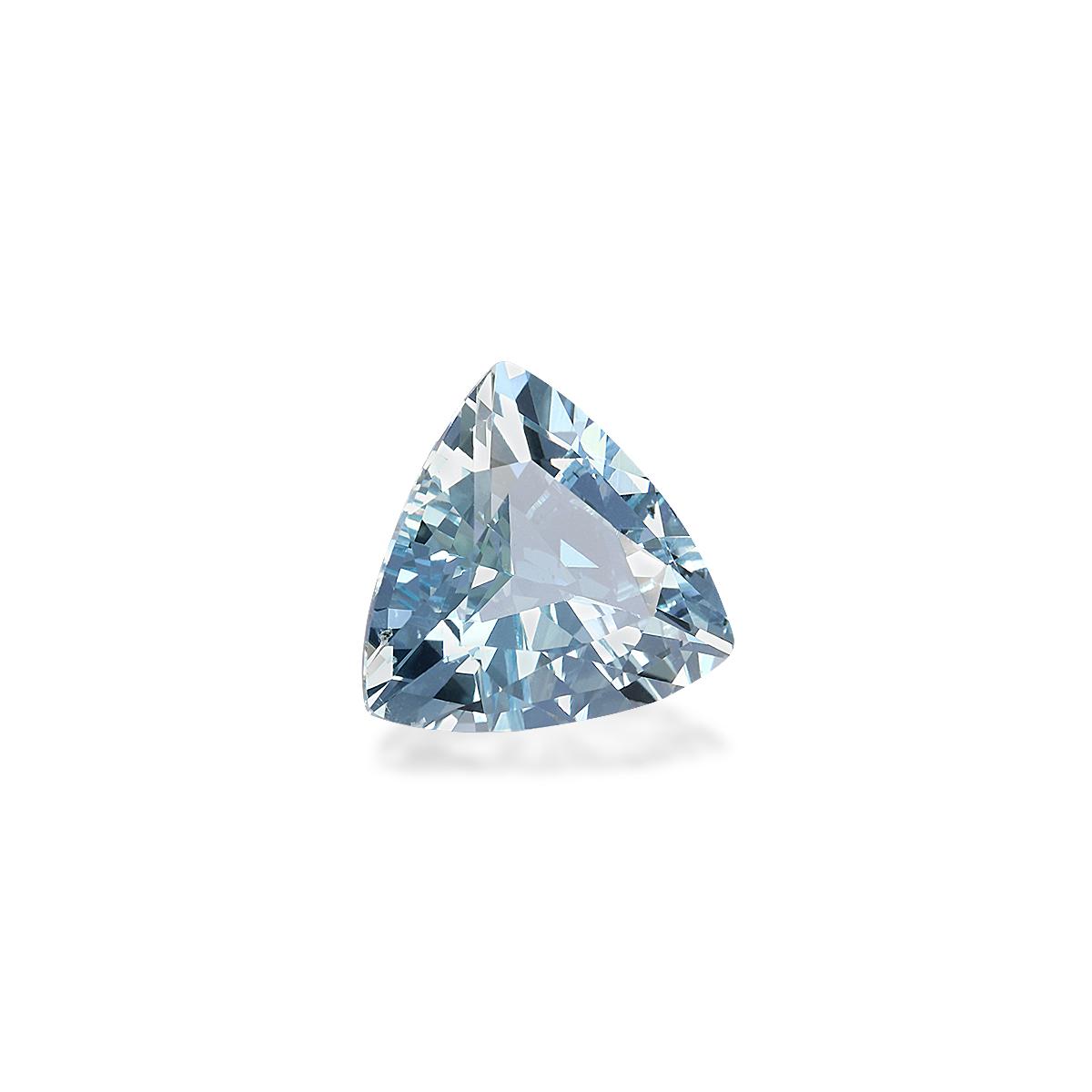 sky blue aquamarine, 3.62ct trilliant cut — view 3