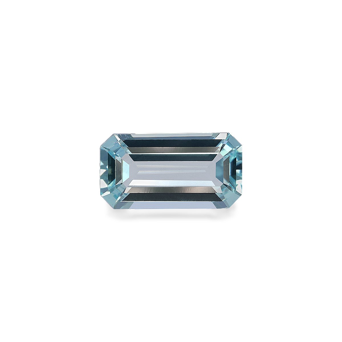sky blue aquamarine, 4.21ct rectangular cut — main view