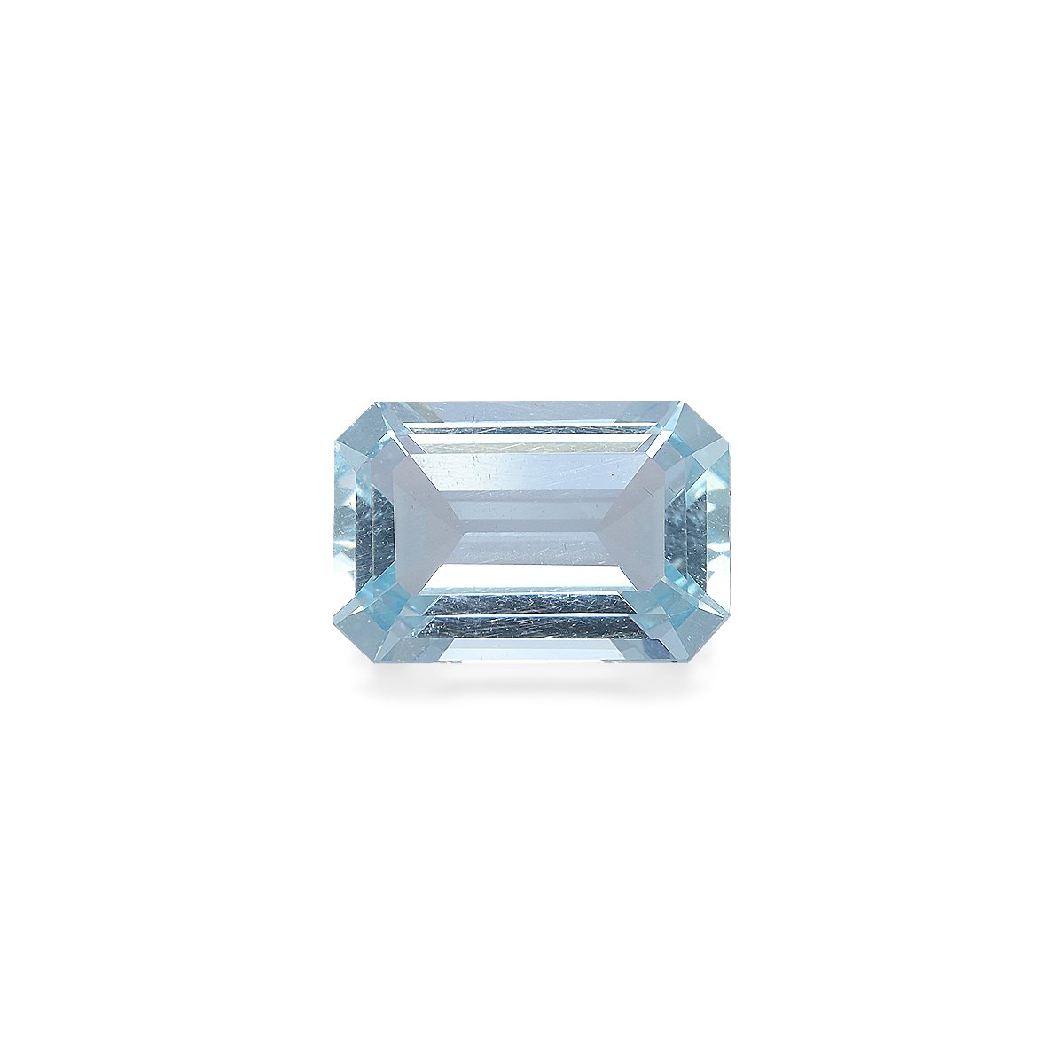 sky blue aquamarine, 4.03ct rectangular cut — main view