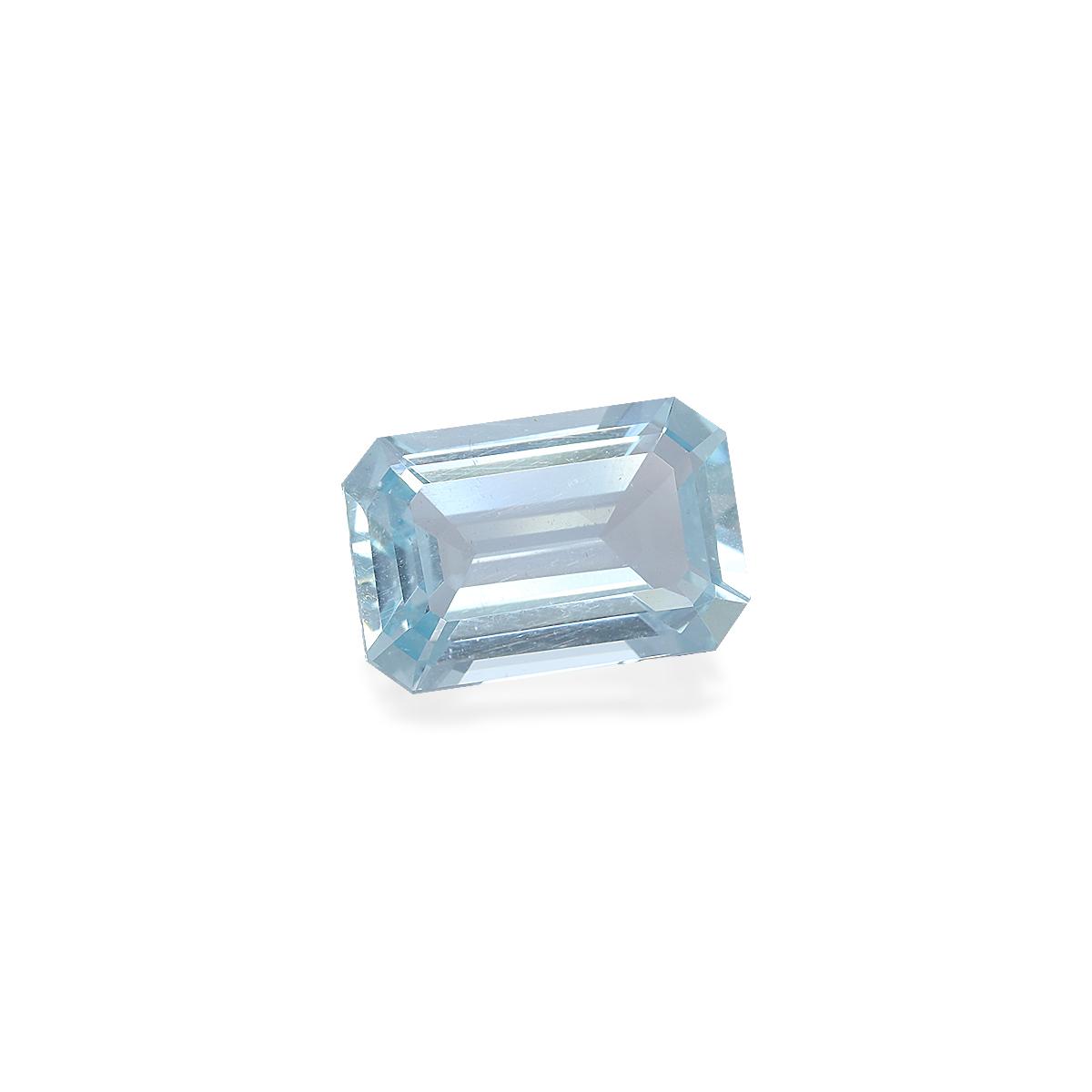 sky blue aquamarine, 4.03ct rectangular cut — view 3