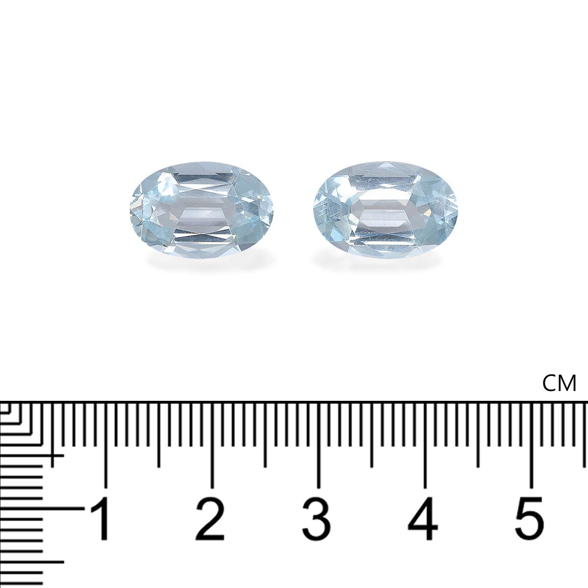 sky blue aquamarine, 8.91ct oval cut — view 4