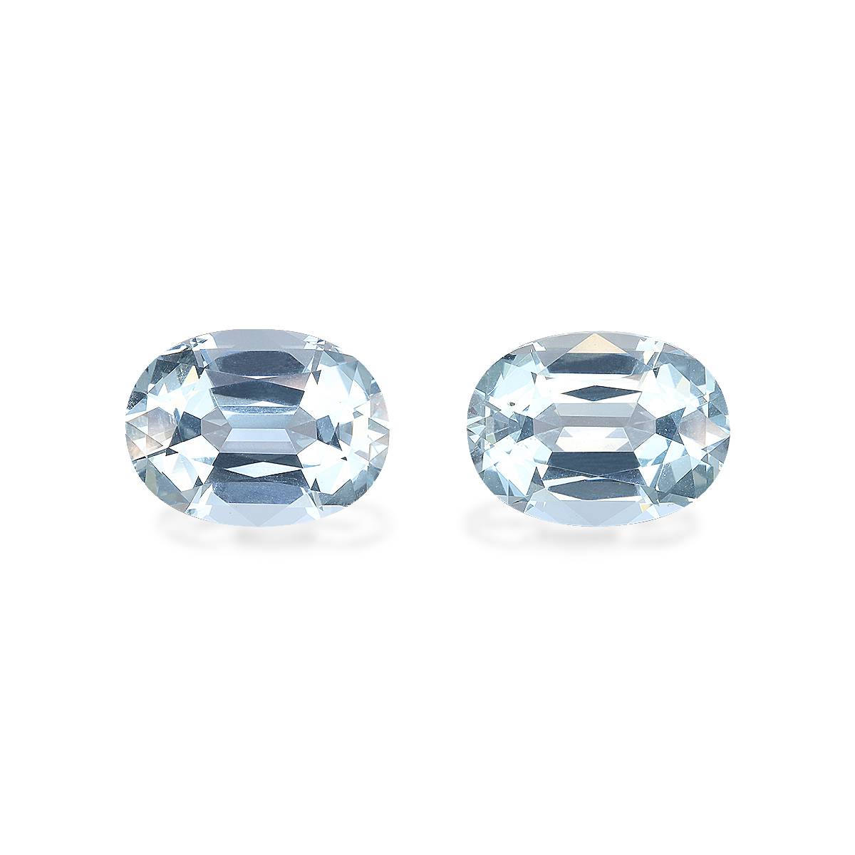 Sky Blue Aquamarine 9.07ct Pair