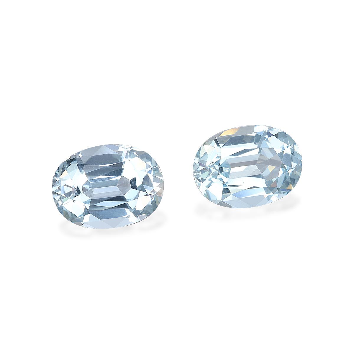 sky blue aquamarine, 9.07ct oval cut — view 3