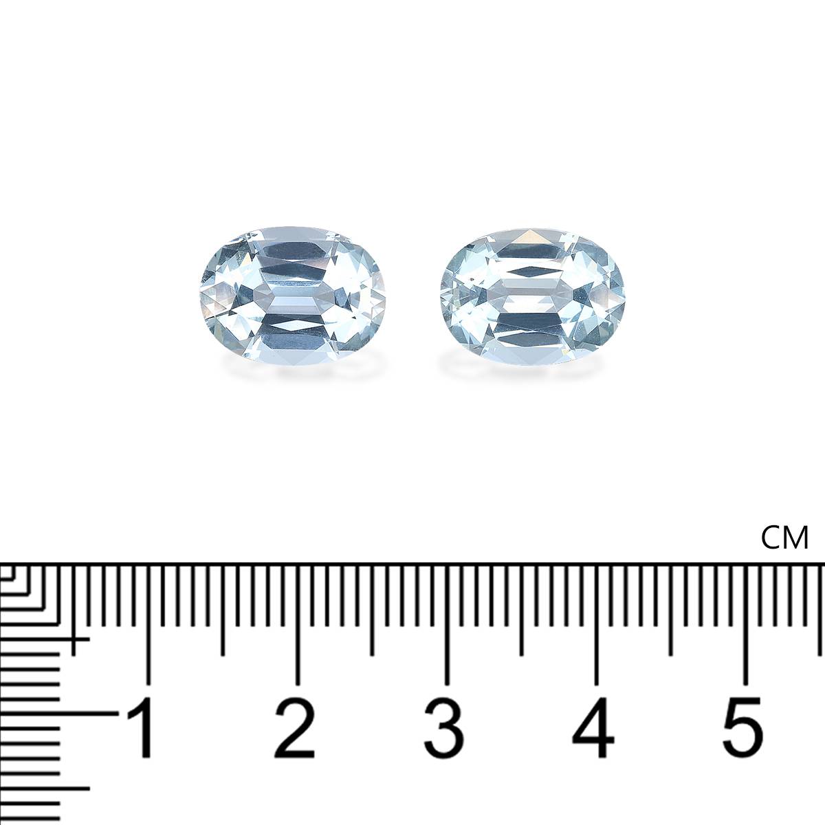 sky blue aquamarine, 9.07ct oval cut — view 4
