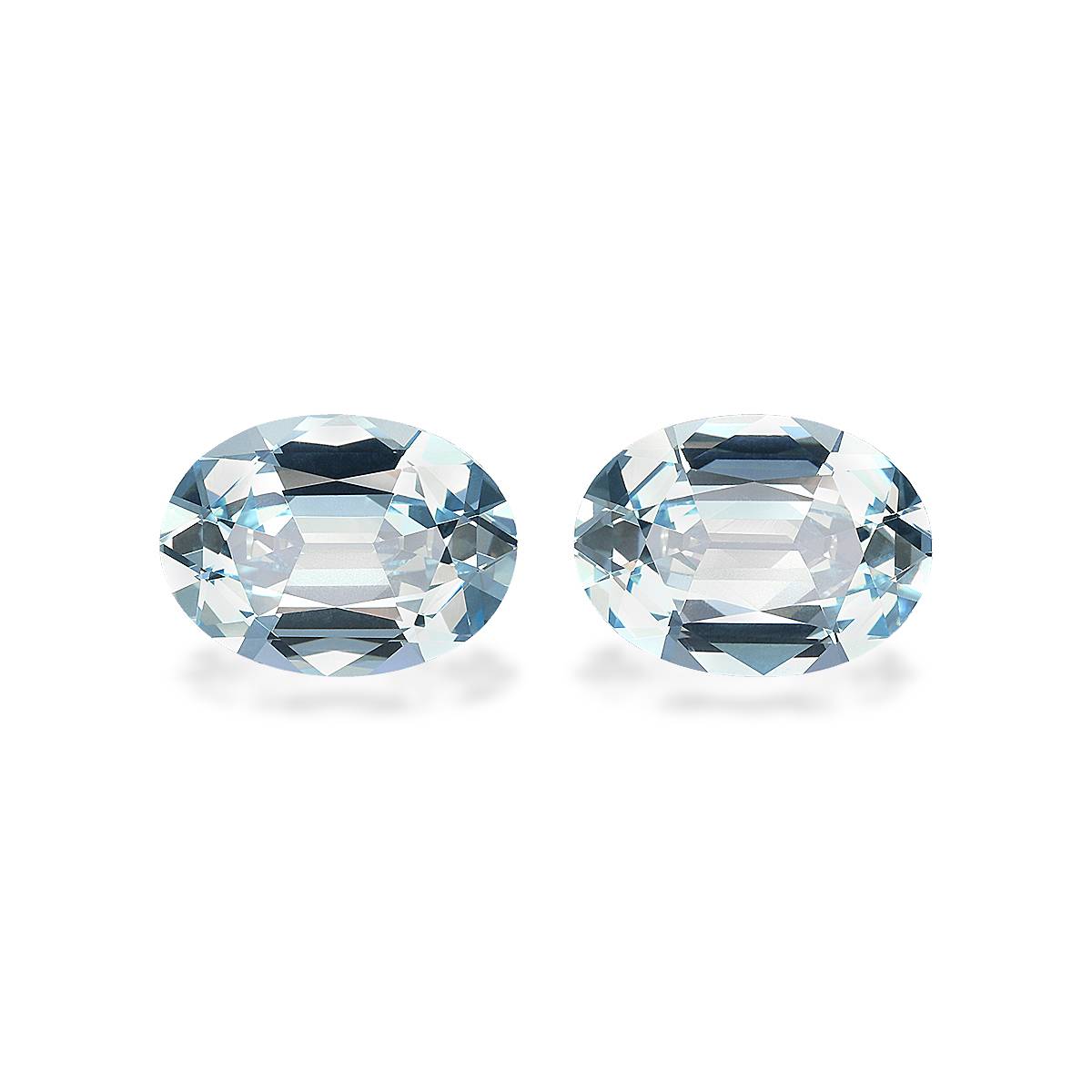 Sky Blue Aquamarine 7.17ct Pair