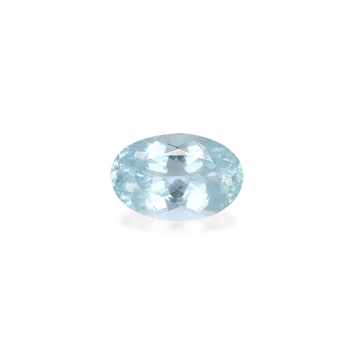 sky blue aquamarine, 3.99ct oval cut — main view