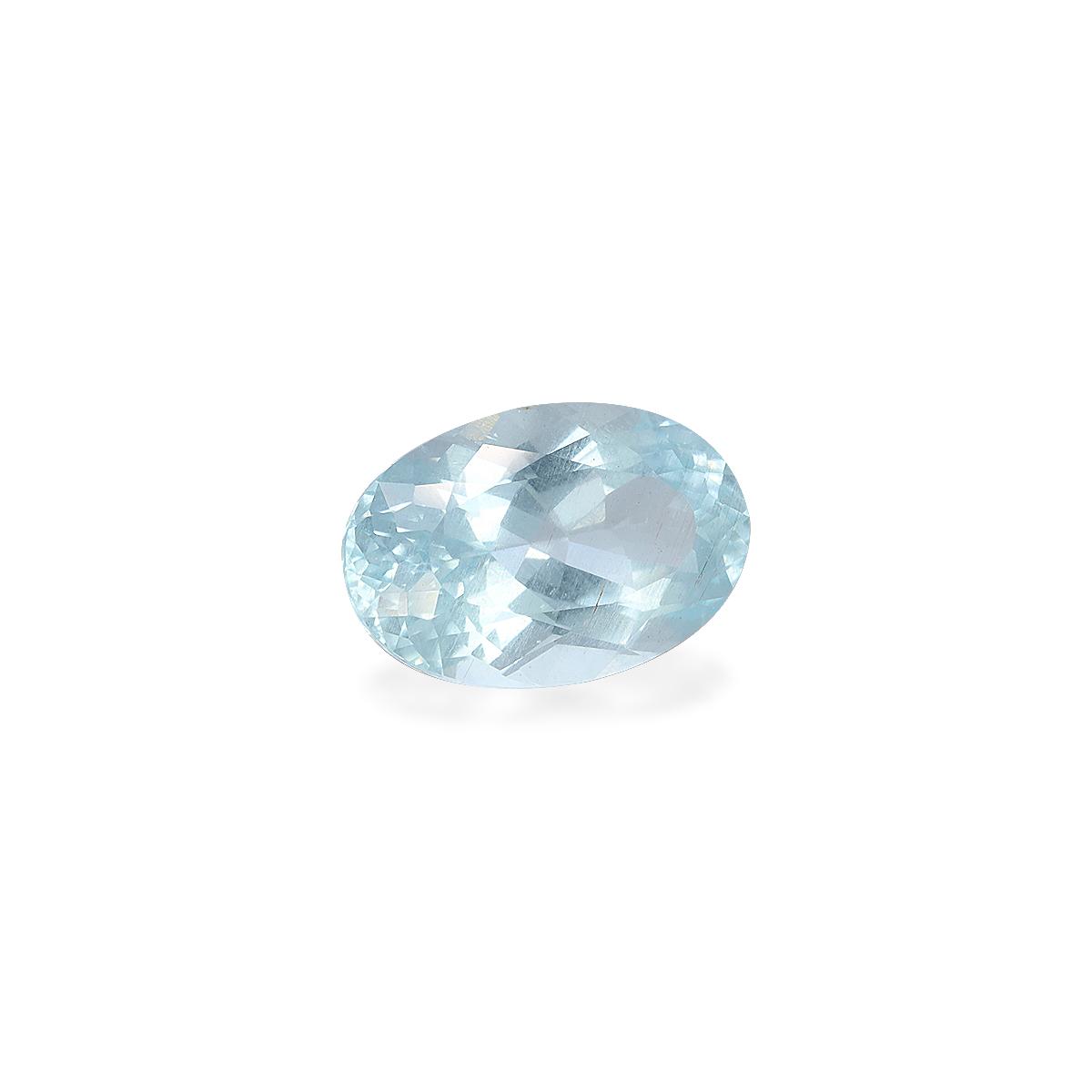 sky blue aquamarine, 3.99ct oval cut — view 3