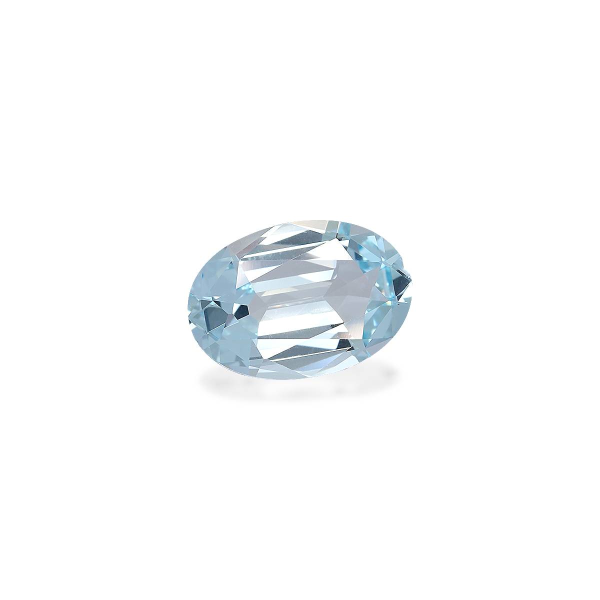 baby blue aquamarine, 3.71ct oval cut — view 3