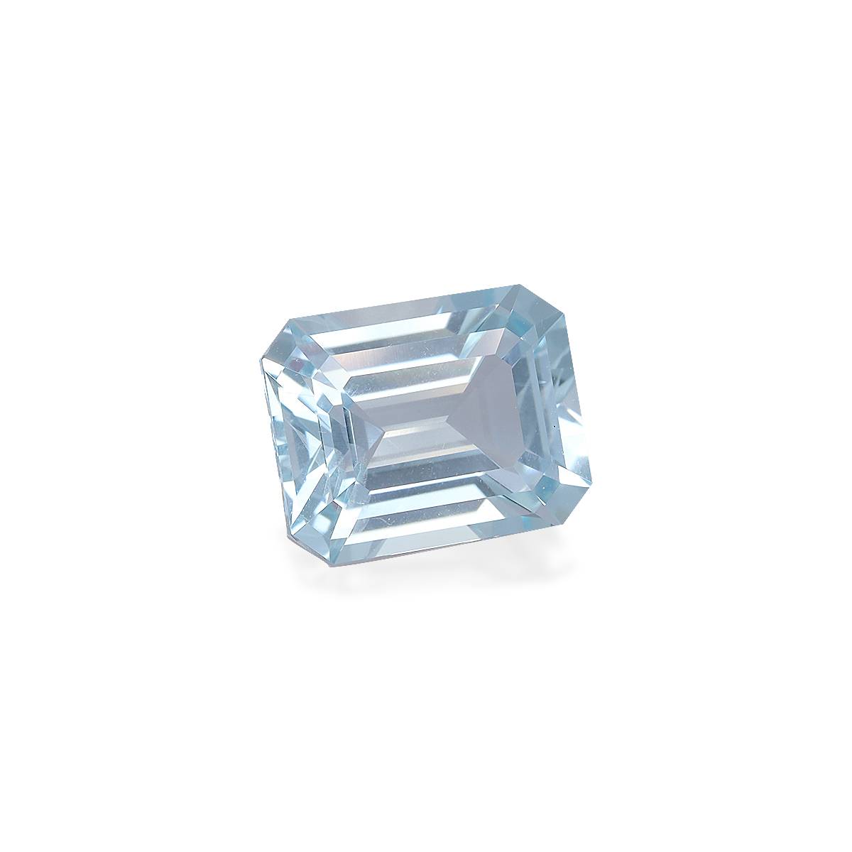 sky blue aquamarine, 3.48ct rectangular cut — view 3