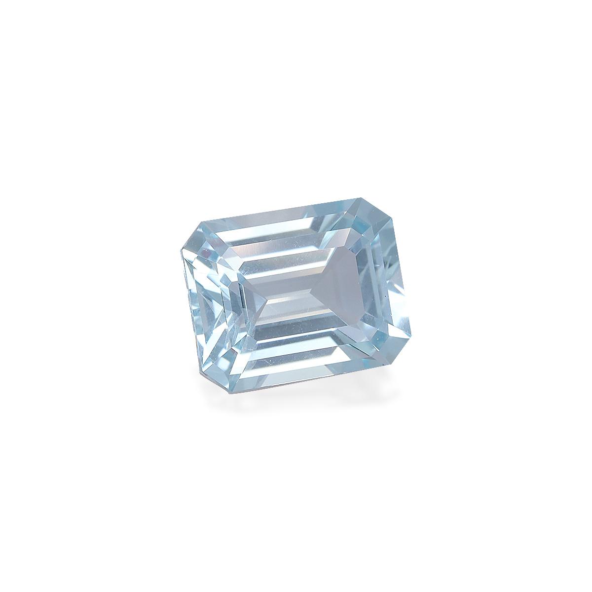 sky blue aquamarine, 3.48ct rectangular cut — view 3