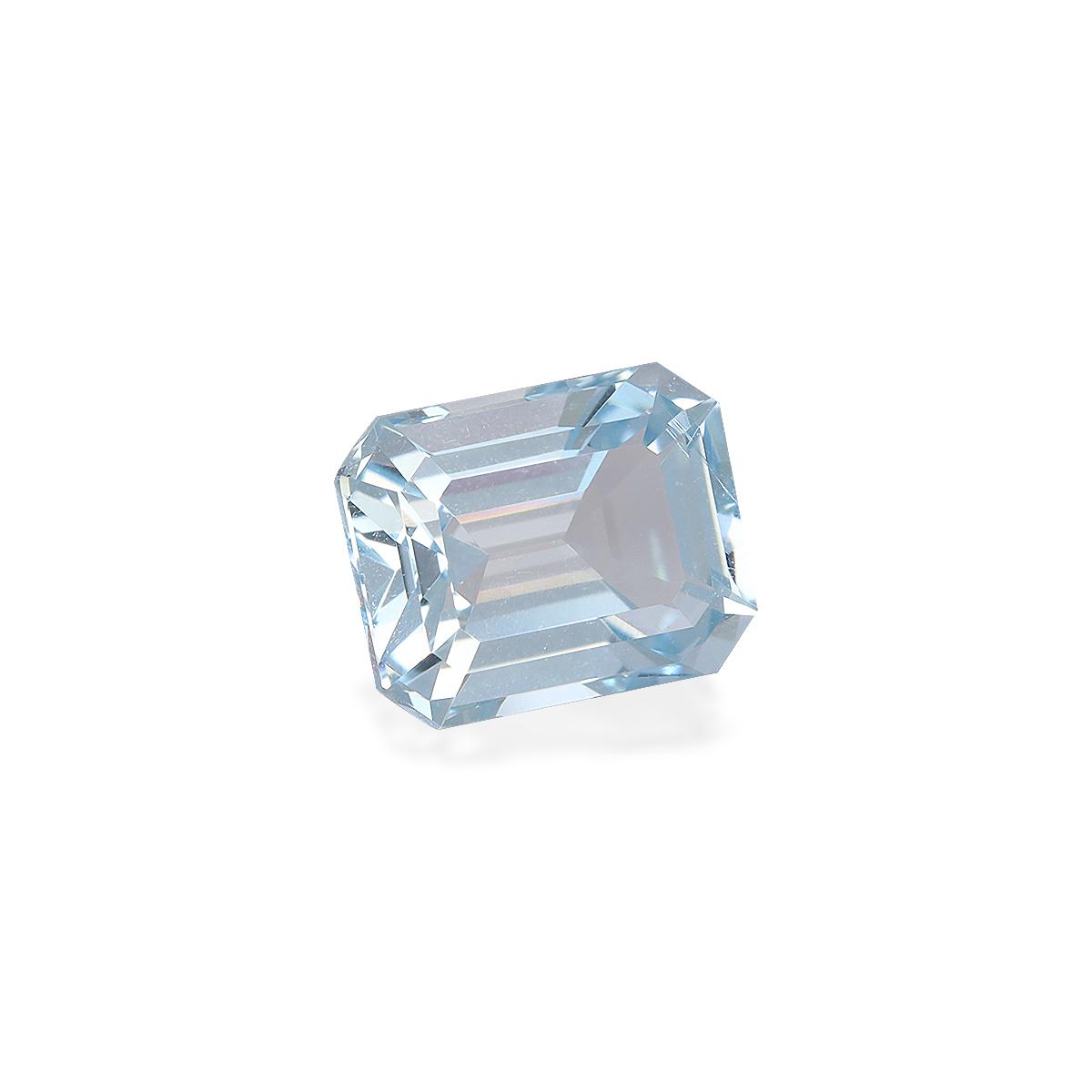 sky blue aquamarine, 3.55ct rectangular cut — view 3