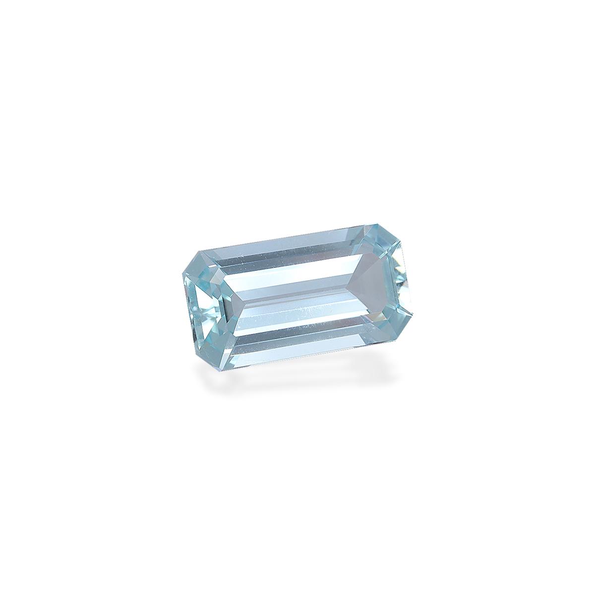 sky blue aquamarine, 4.19ct rectangular cut — view 3