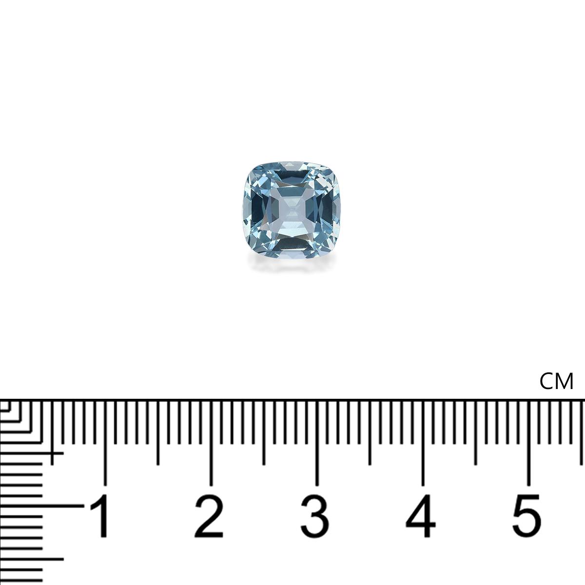 baby blue aquamarine, 3.13ct cushion cut — view 4