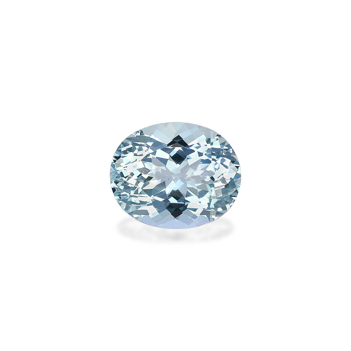 baby blue aquamarine, 3.81ct oval cut — main view