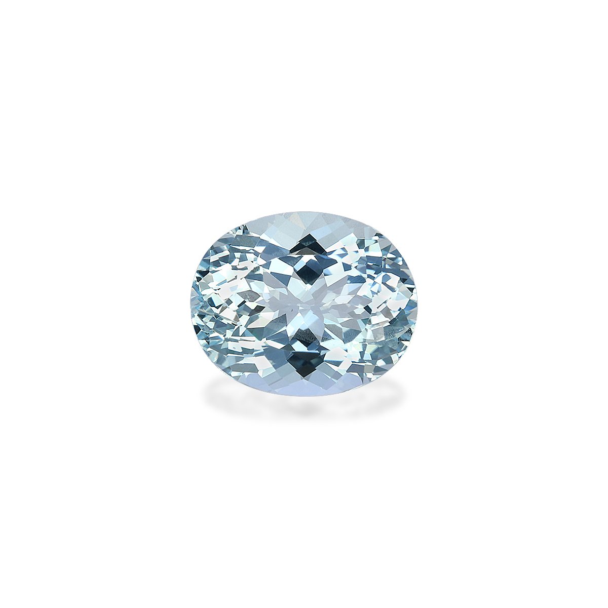 baby blue aquamarine, 3.81ct oval cut — main view