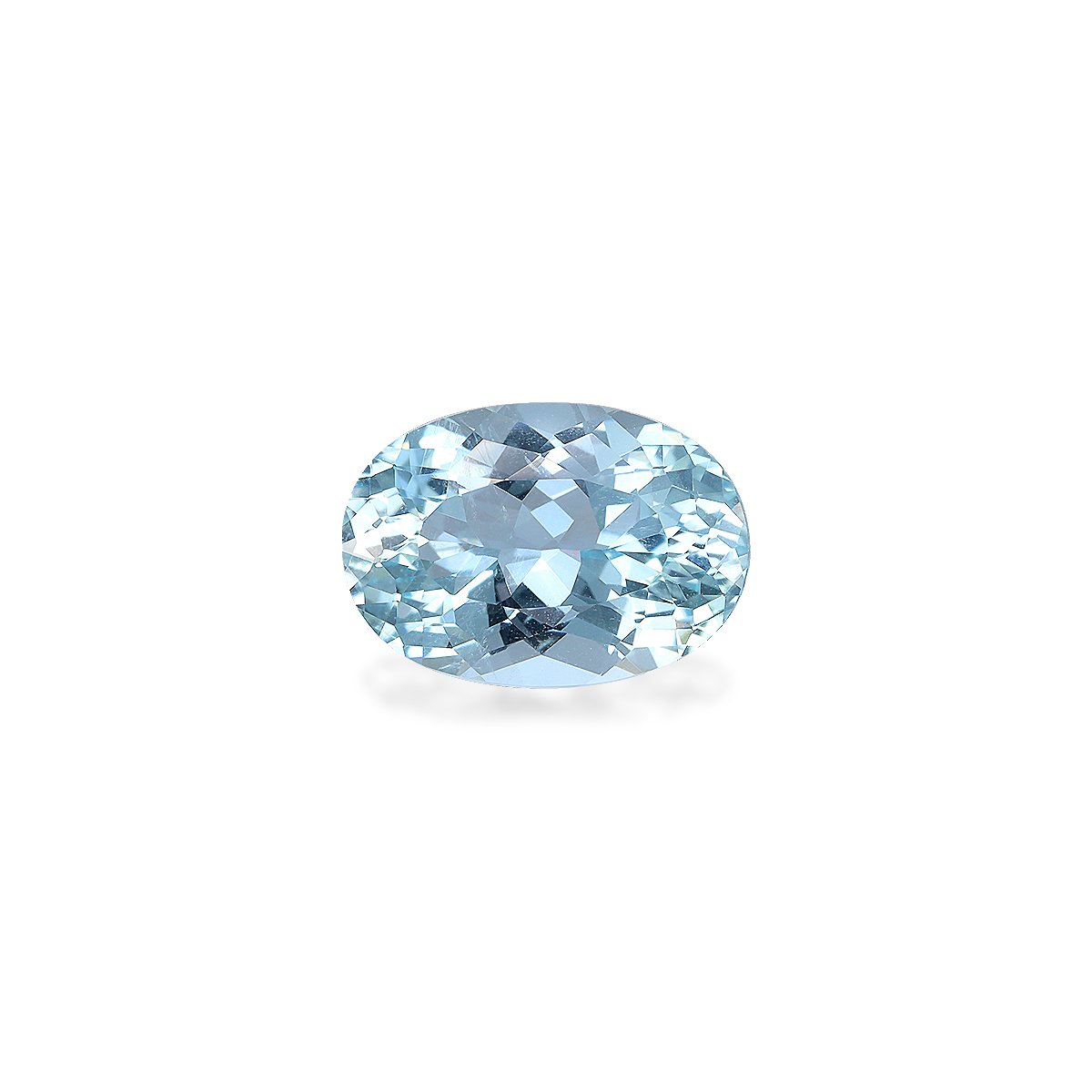 baby blue aquamarine, 3.54ct oval cut — main view