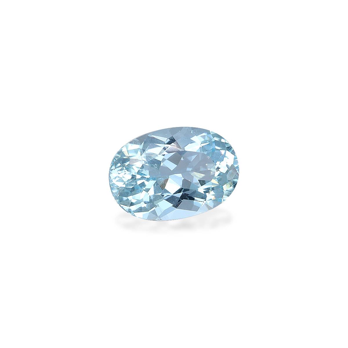 baby blue aquamarine, 3.54ct oval cut — view 3