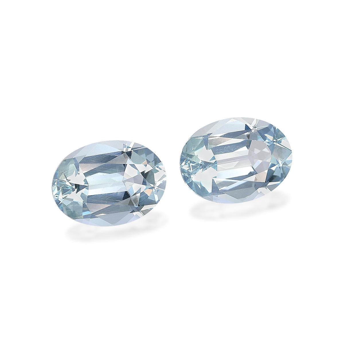sky blue aquamarine, 7.64ct oval cut — view 3