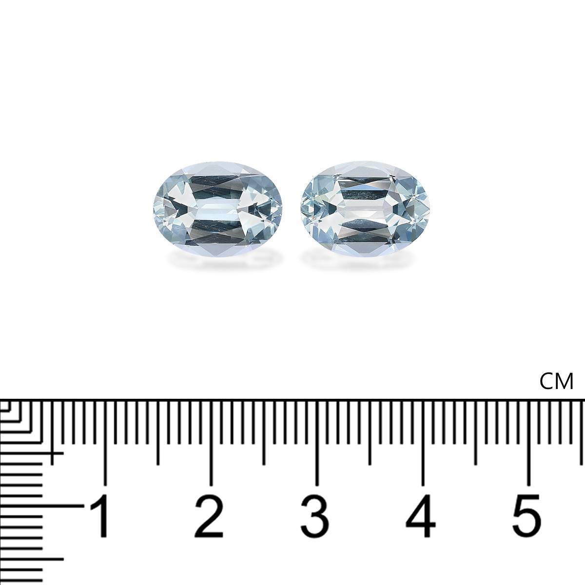 sky blue aquamarine, 7.64ct oval cut — view 4
