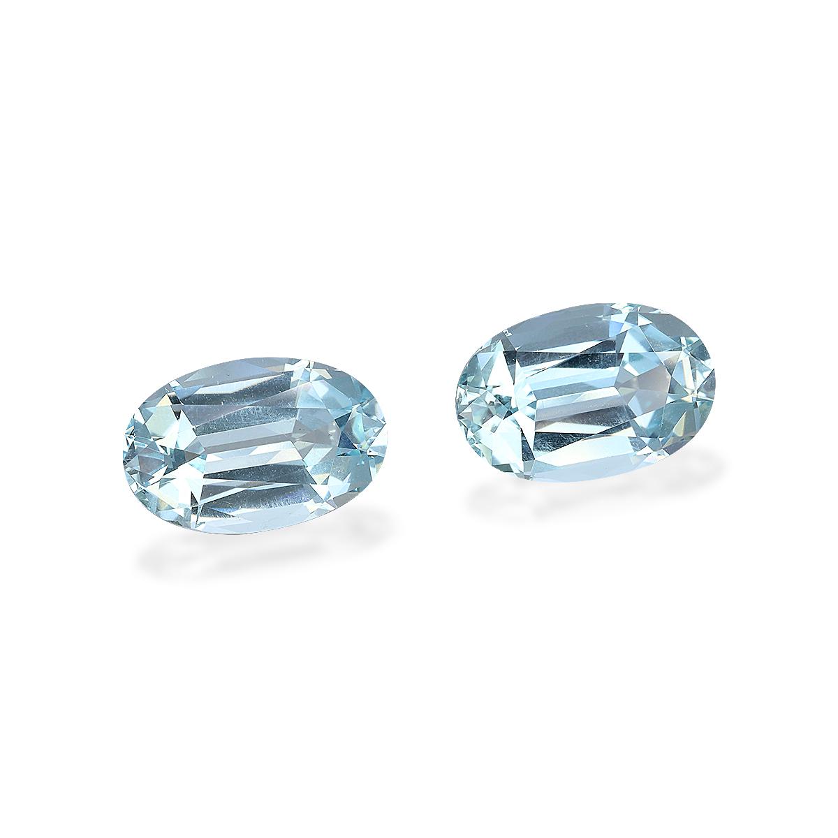 sky blue aquamarine, 8.25ct oval cut — view 3
