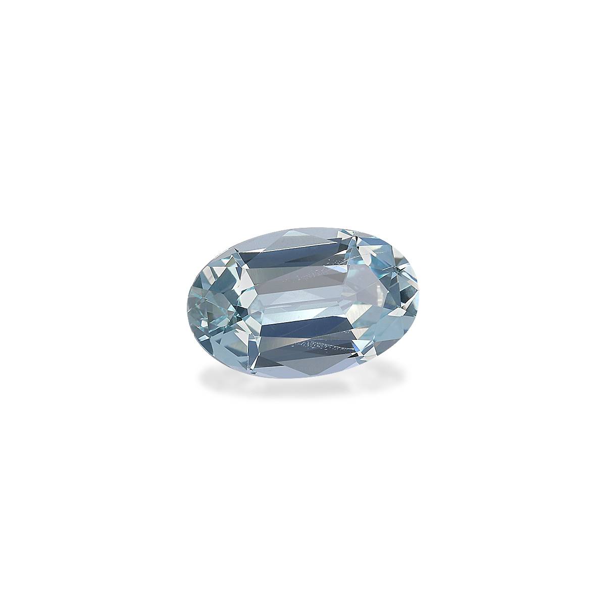 baby blue aquamarine, 4.19ct oval cut — view 3