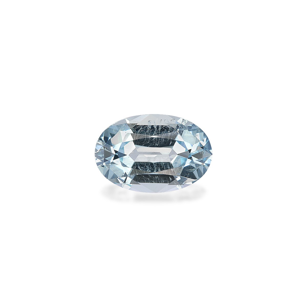 sky blue aquamarine, 3.15ct oval cut — main view