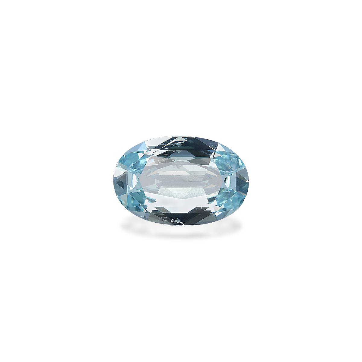 sky blue aquamarine, 3.06ct oval cut — main view