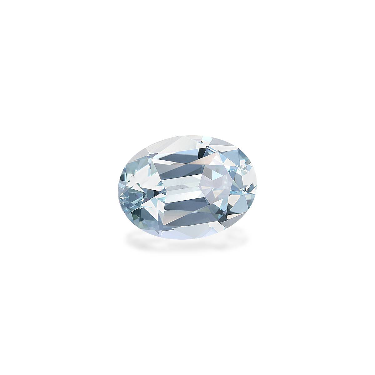sky blue aquamarine, 3.32ct oval cut — view 3
