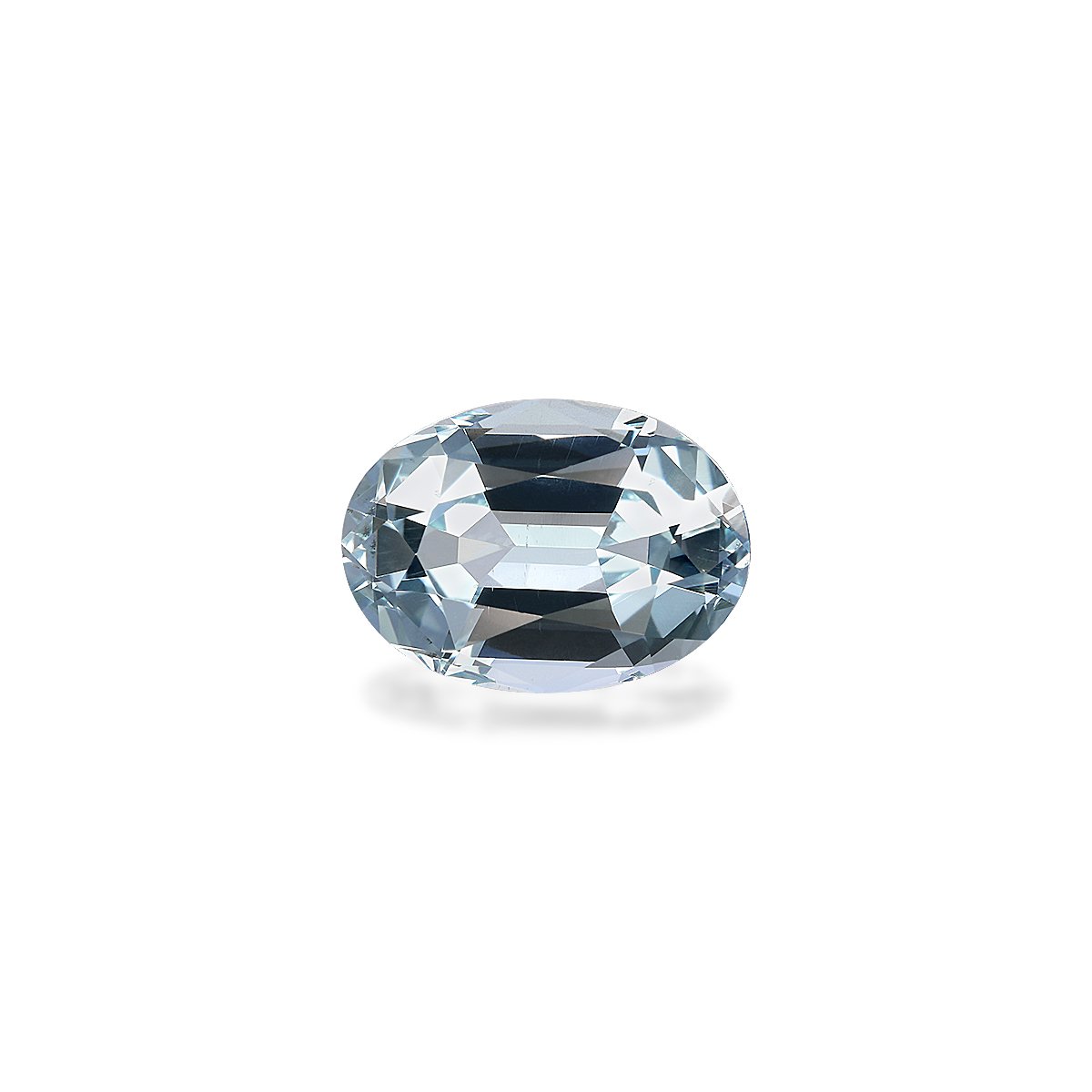 sky blue aquamarine, 3.32ct oval cut — main view