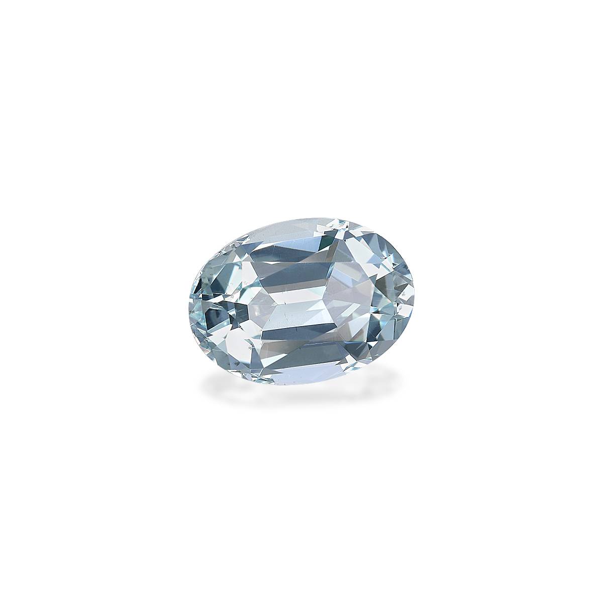 sky blue aquamarine, 3.32ct oval cut — view 3