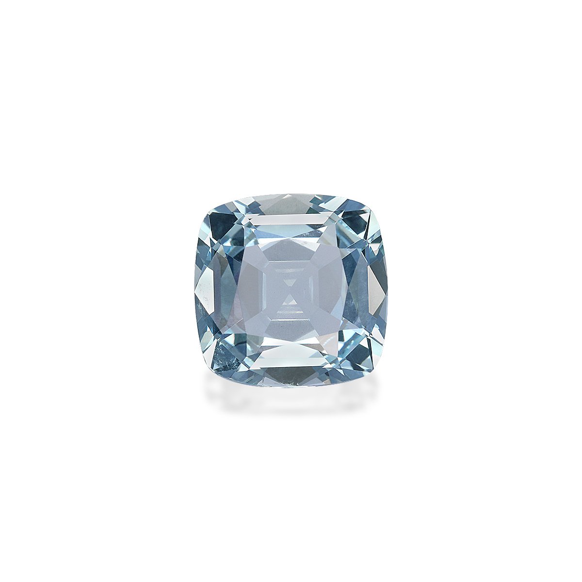 baby blue aquamarine, 3.1ct cushion cut — main view