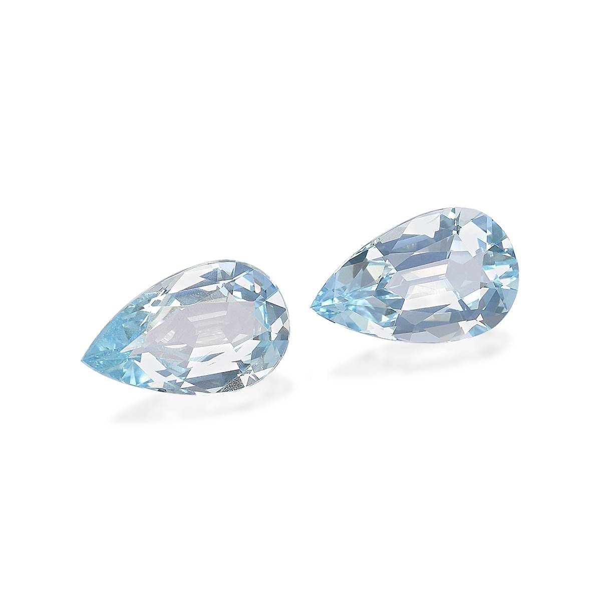 baby blue aquamarine, 5.36ct pear cut — view 3