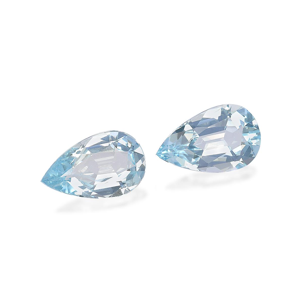 baby blue aquamarine, 5.36ct pear cut — view 3