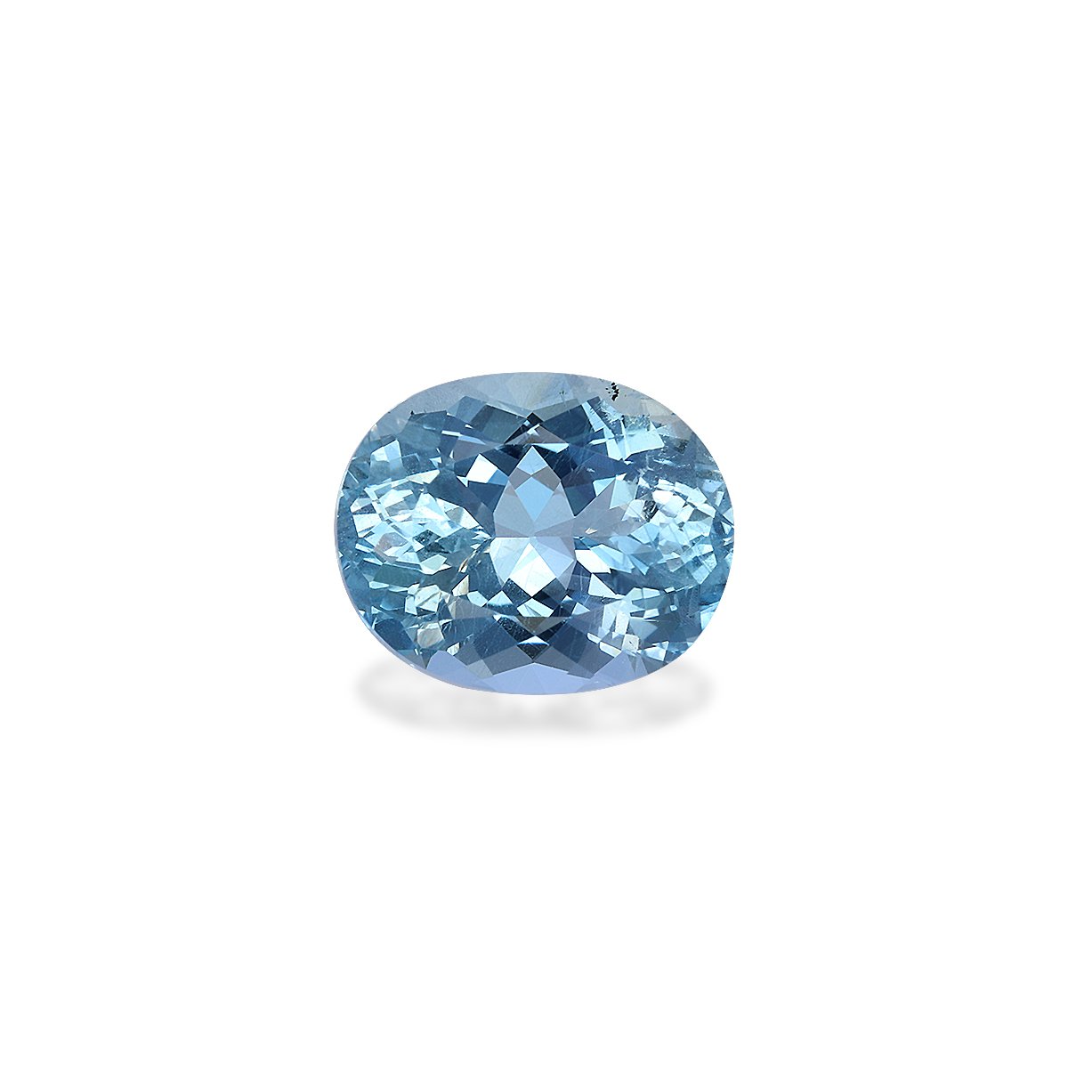 Santa Maria blue aquamarine, 3.98ct oval cut — main view