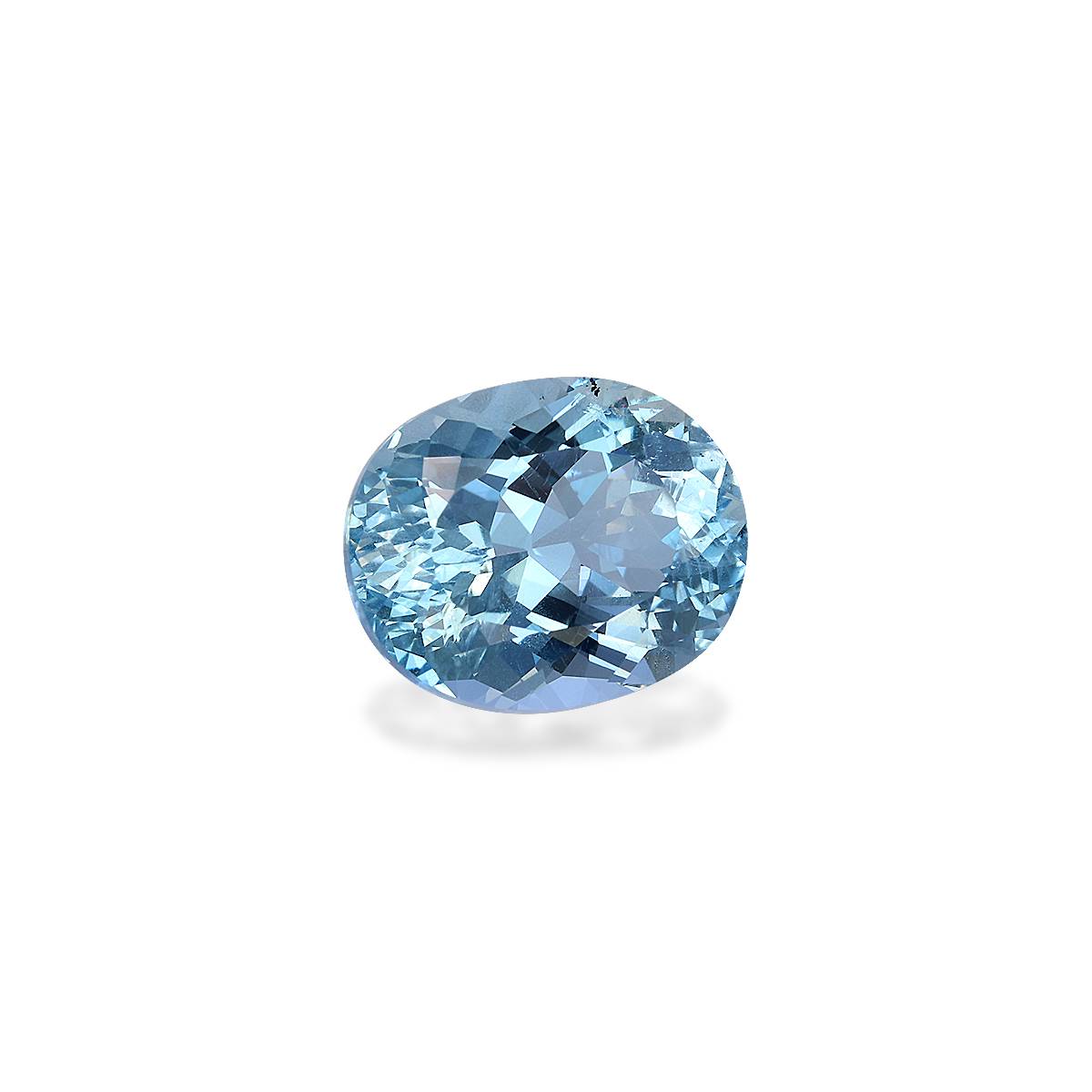 Santa Maria blue aquamarine, 3.98ct oval cut — view 3