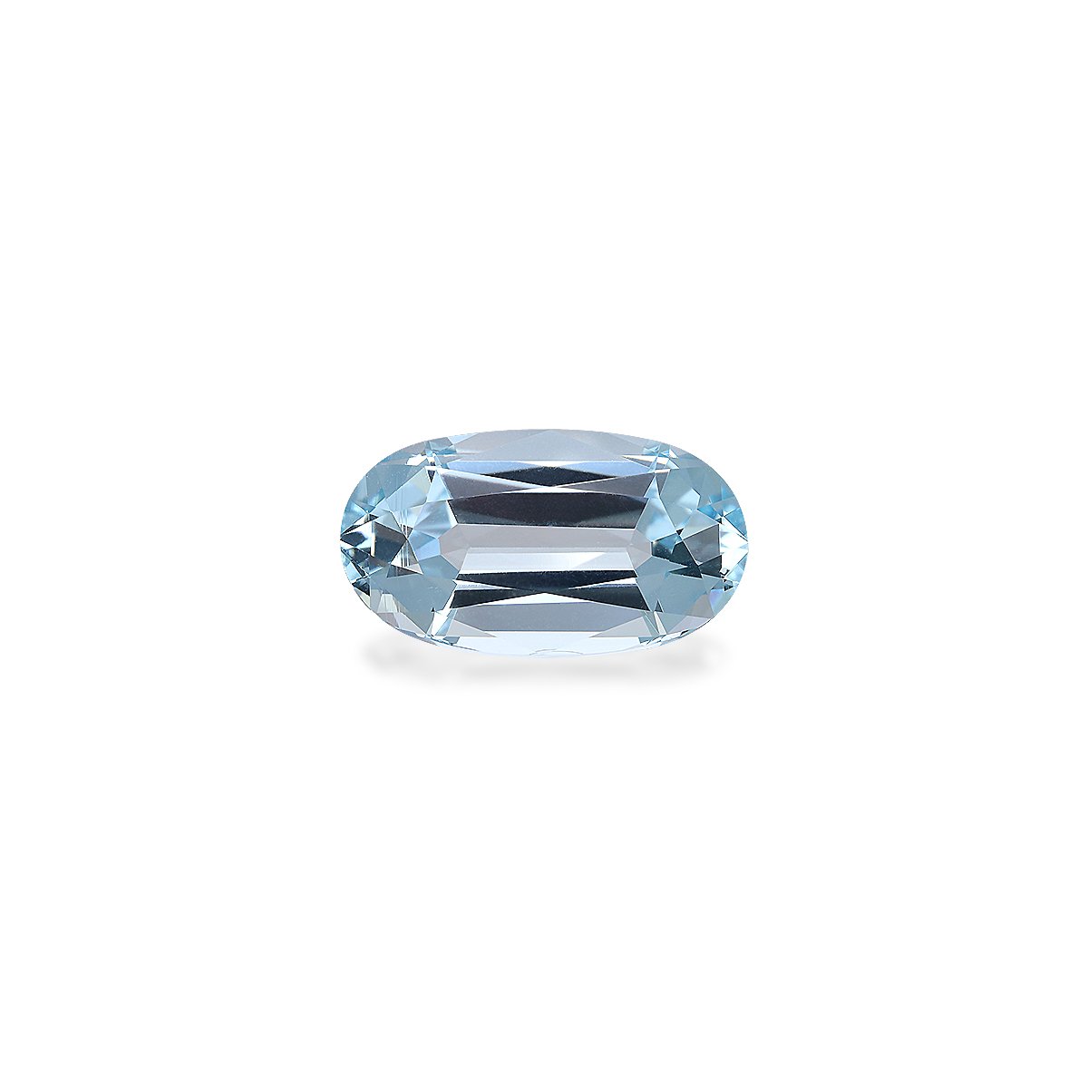 sky blue aquamarine, 6.98ct oval cut — main view