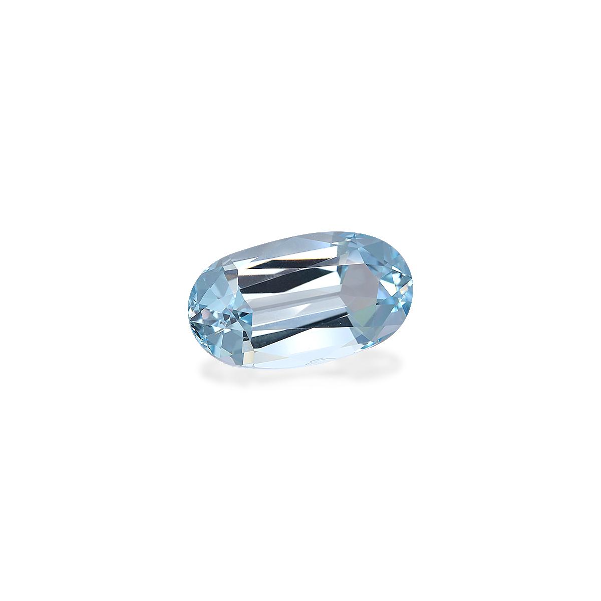 sky blue aquamarine, 6.98ct oval cut — view 3