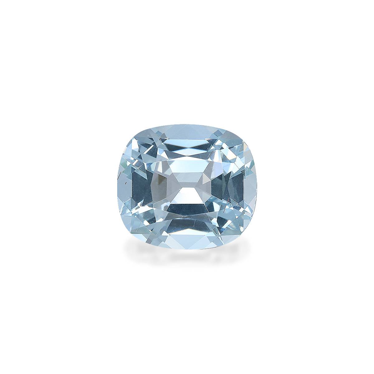 sky blue aquamarine, 5.17ct cushion cut — main view