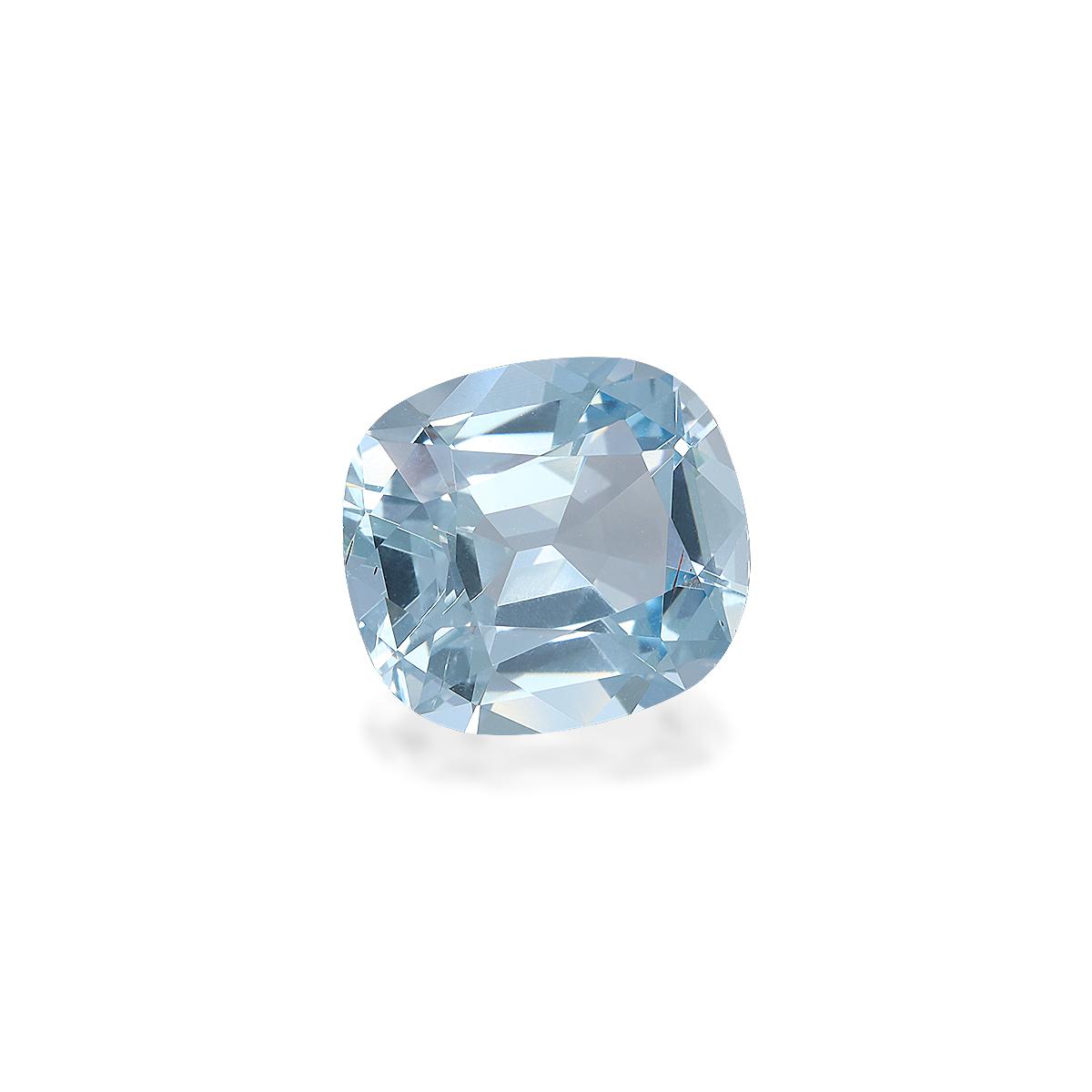 sky blue aquamarine, 5.17ct cushion cut — view 3