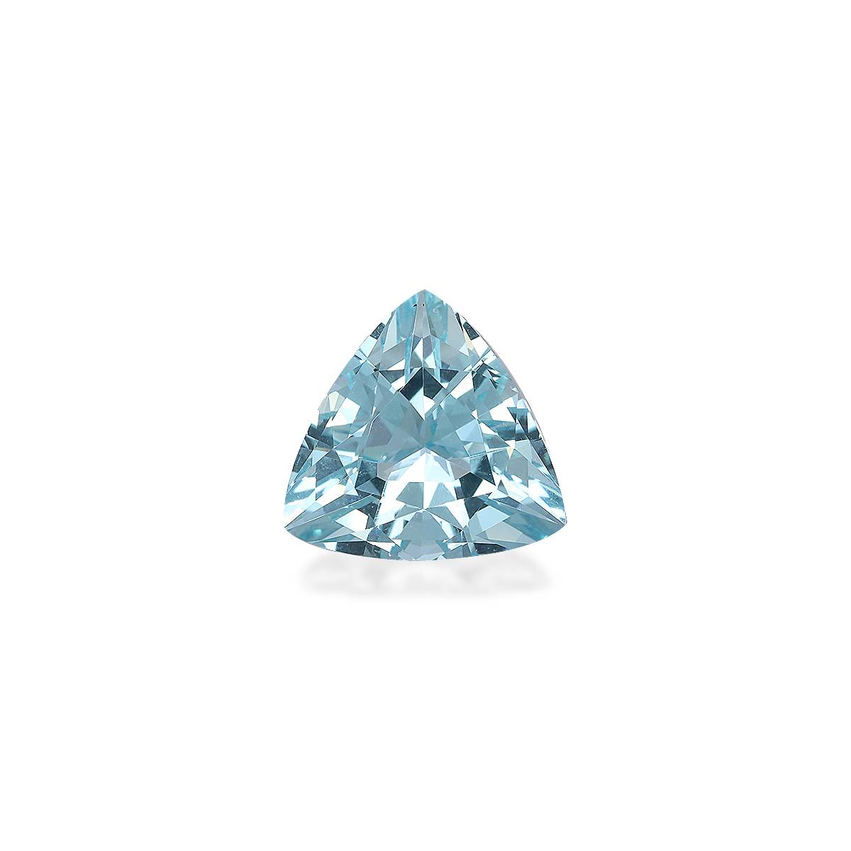baby blue aquamarine, 4.22ct trilliant cut — main view