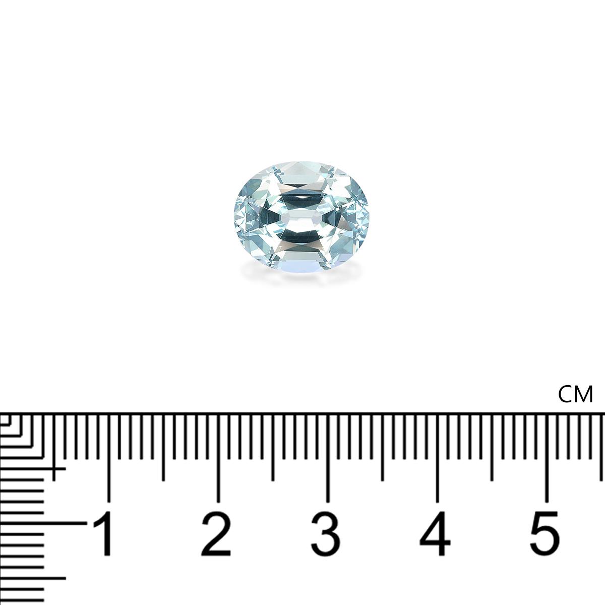 sky blue aquamarine, 4.73ct oval cut — view 4
