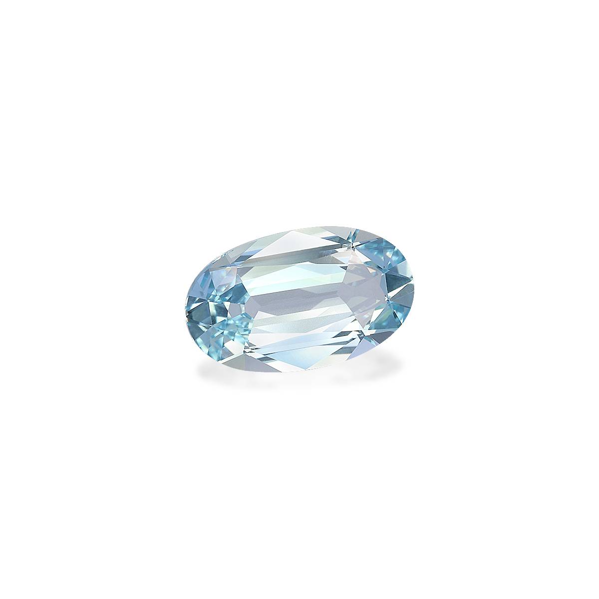 baby blue aquamarine, 5.83ct oval cut — view 3