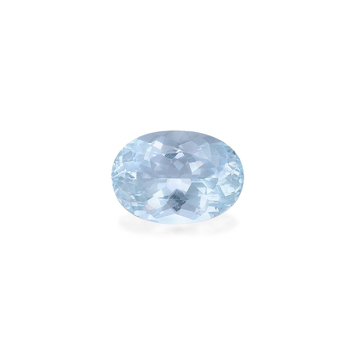 sky blue aquamarine, 6.54ct oval cut — main view
