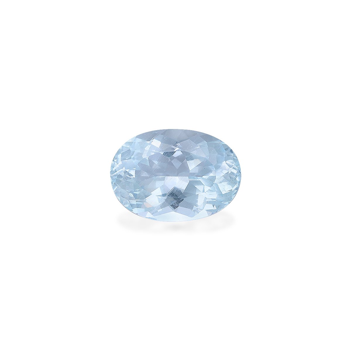 sky blue aquamarine, 6.54ct oval cut — main view