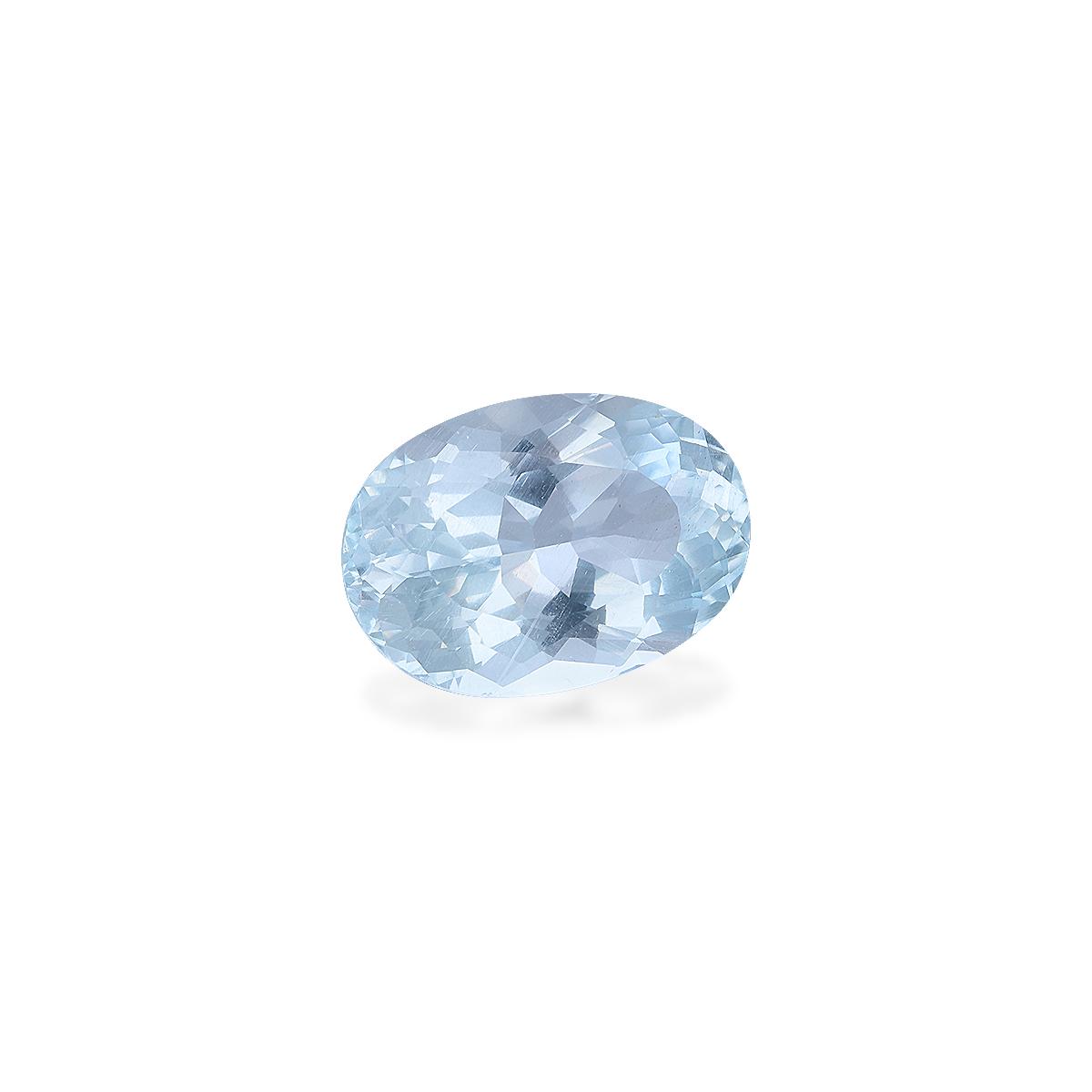 sky blue aquamarine, 6.54ct oval cut — view 3