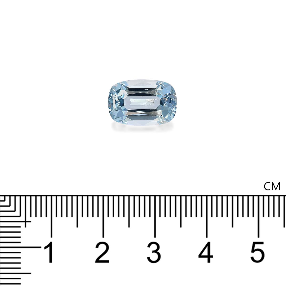 baby blue aquamarine, 4.49ct cushion cut — view 4