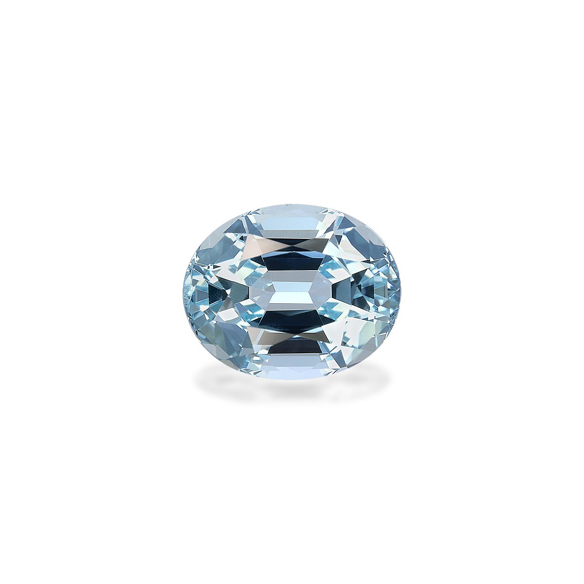 baby blue aquamarine, 4.07ct oval cut — main view